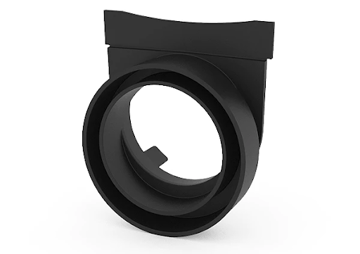 Show details for STORM DRAIN END OUTLET. GLUES TO 3IN AND 4IN PVC PIPE. Picture of STORM DRAIN END OUTLET. GLUES TO 3IN AND 4IN PVC PIPE.