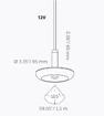 Picture of SWAY PENDANT Pearl Grey