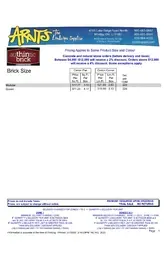 Authintic Brick Price Sheet