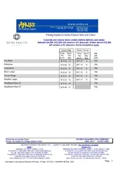 Dutch Quality Stone Price Sheet