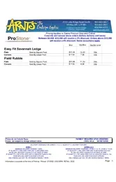 Prostone Price Sheet