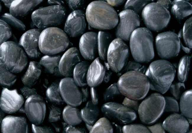 mexican beach pebbles black